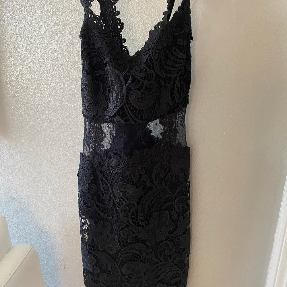 Venus, sexy black dress with lace